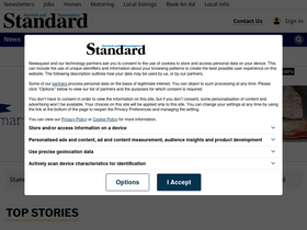 'harwichandmanningtreestandard.co.uk' screenshot