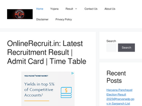 'onlinebseb.in' screenshot