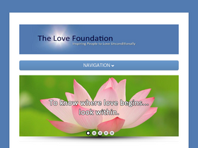 'thelovefoundation.com' screenshot