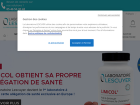 'laboratoire-lescuyer.com' screenshot