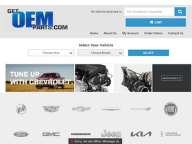 'getoemparts.com' screenshot