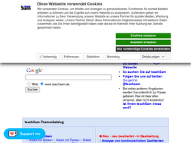 'teachsam.de' screenshot