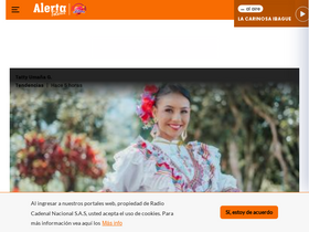 'alertatolima.com' screenshot