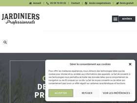 'jardiniers-professionnels.fr' screenshot