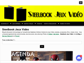 'steelbookjeuxvideo.fr' screenshot