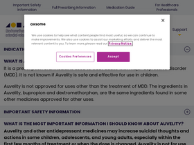 'auvelity.com' screenshot