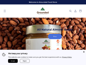 Grounded - Indulge without Guilt website screenshot