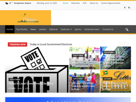 'guyanatimesgy.com' screenshot