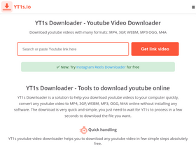 'yt1s.io' screenshot