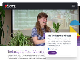 'pioneerlibrarysystem.org' screenshot