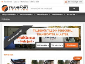 'transportstyling.se' screenshot