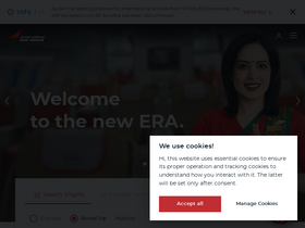 'wecare.airindia.in' screenshot