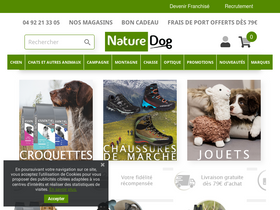 'naturedog.fr' screenshot