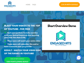 'engagedhits.com' screenshot
