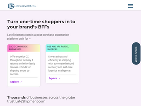 'lateshipment.com' screenshot