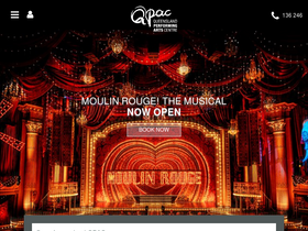 'qpac.com.au' screenshot