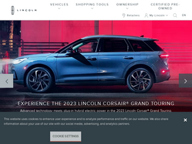 'lincoln.com' screenshot