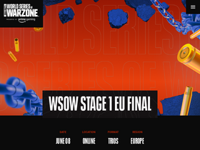 'worldseriesofwarzone.com' screenshot