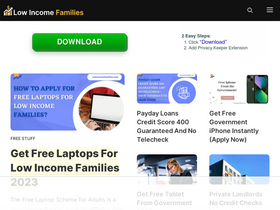 'lowincomefamilies.com' screenshot