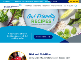 'crohnscolitisfoundation.org' screenshot