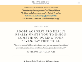 'mcsweeneys.net' screenshot