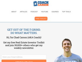 'coachcarson.com' screenshot