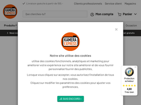 'kamera-express.fr' screenshot