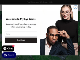 myeyegem.com homepage screenshot