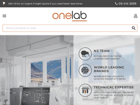 onelab.co.nz homepage screenshot