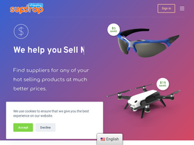 'supdropshipping.com' screenshot