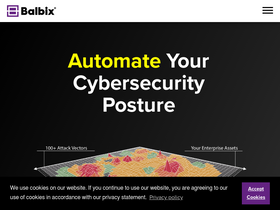 'balbix.com' screenshot