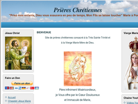 'prieres-catholiques.net' screenshot