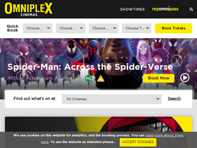 'omniplex.ie' screenshot