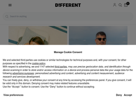 D!FFERENT homepage screenshot