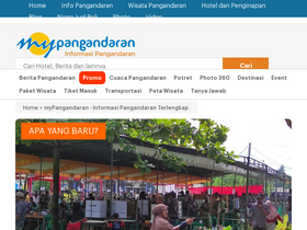 'mypangandaran.com' screenshot