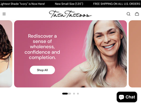 tatatattoos.com homepage screenshot