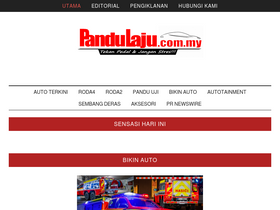 'pandulaju.com.my' screenshot