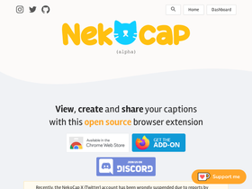 'nekocap.com' screenshot