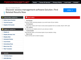 'freehostedscripts.net' screenshot