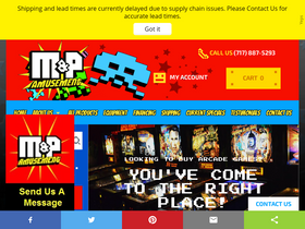 'mpamusement.com' screenshot