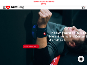 Armcare homepage screenshot