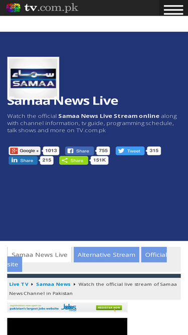 Samaa tv live streaming online watch hot sale