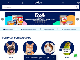 'petco.com.mx' screenshot
