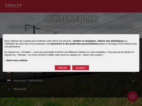 'thalys.com' screenshot