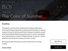 'flos.com' screenshot