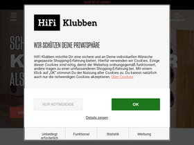 'hifiklubben.de' screenshot