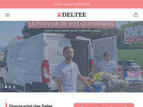 Deltee website screenshot