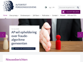 'autoriteitpersoonsgegevens.nl' screenshot