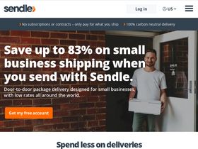 'sendle.com' screenshot