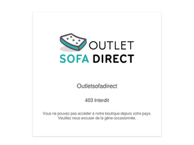 'outletsofadirect.fr' screenshot